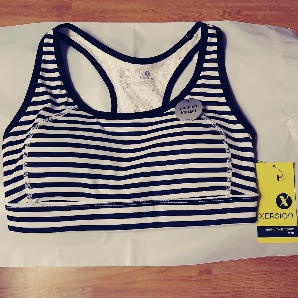 Stripe Racerback Sports Bra